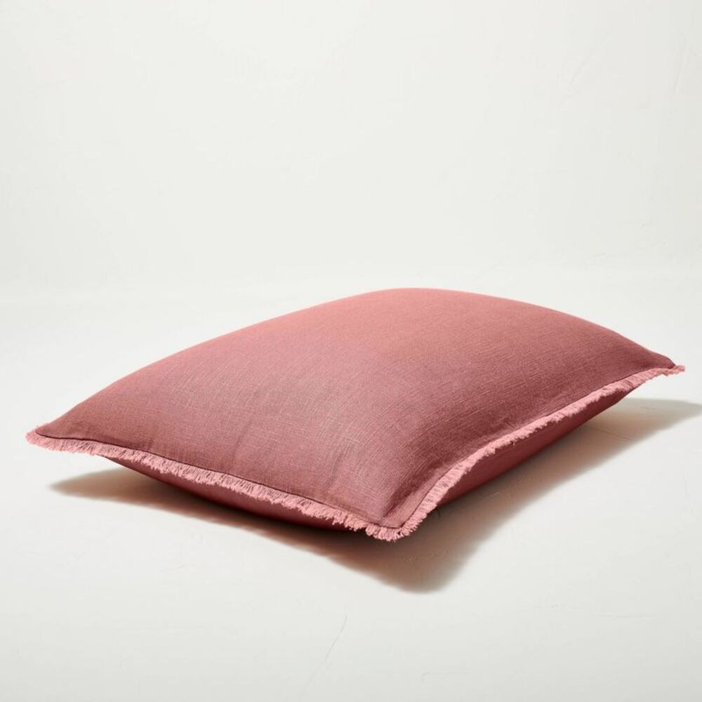 Casaluna Dusty Rose Linen Duvet Cover Set - Picture 6 of 6